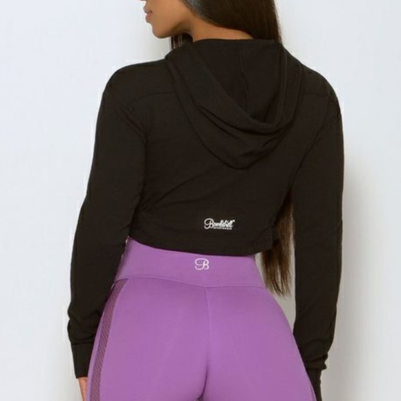 Bombshell cropped Cinched Hoodie with cut out- Medium. Vintage - no longer made - Picture 4 of 5